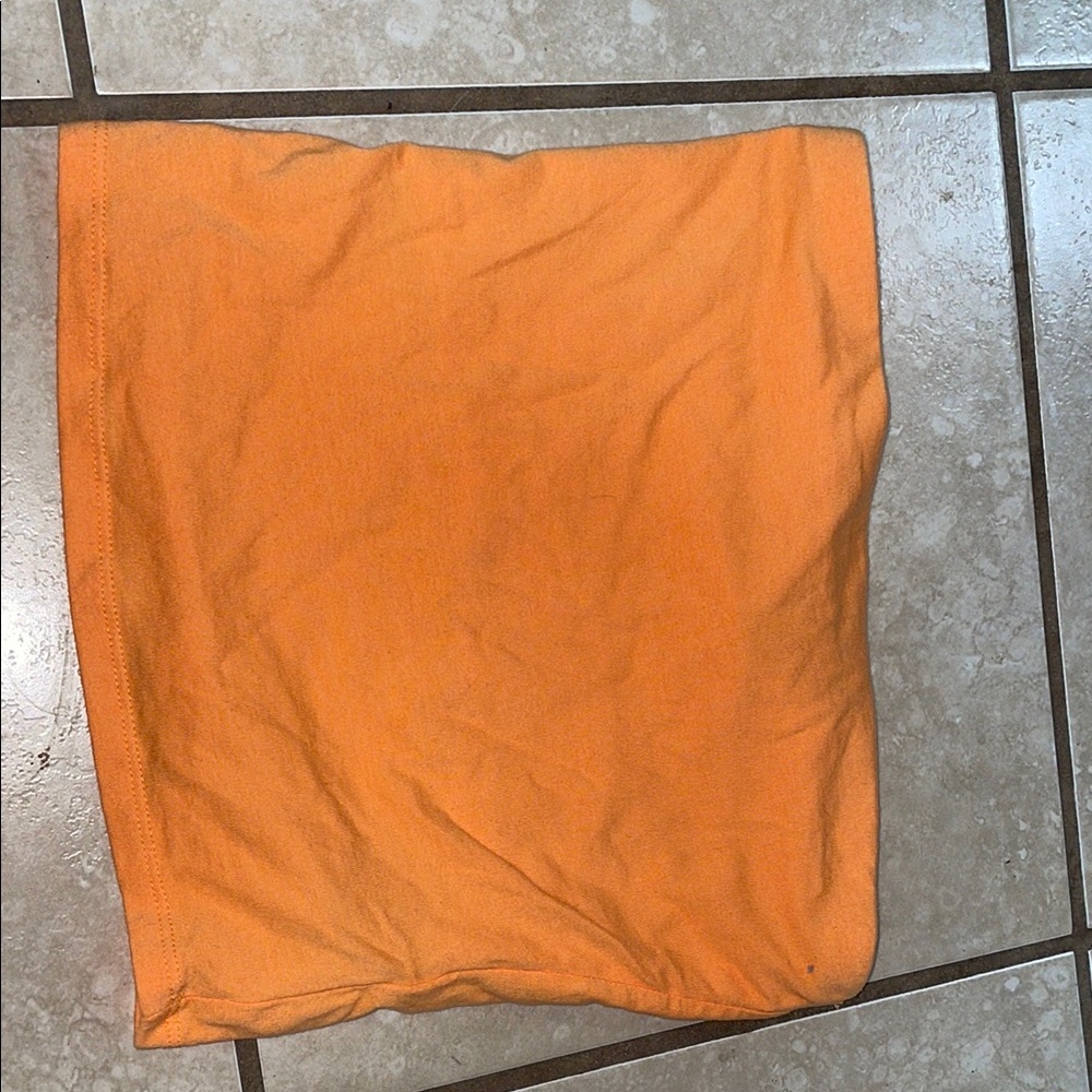 Orange Women's crop top